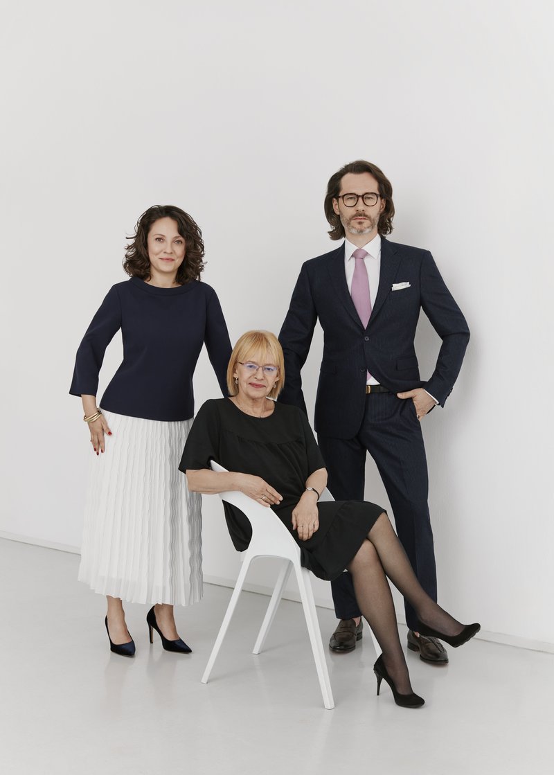 Dr. Magdalena Ziółkowska (Vice-President and Co-Founder), Ms. Marta Wróblewska (artist's daughter and Co-Founder) and Wojciech Grzybała (President and Co-Founder)
