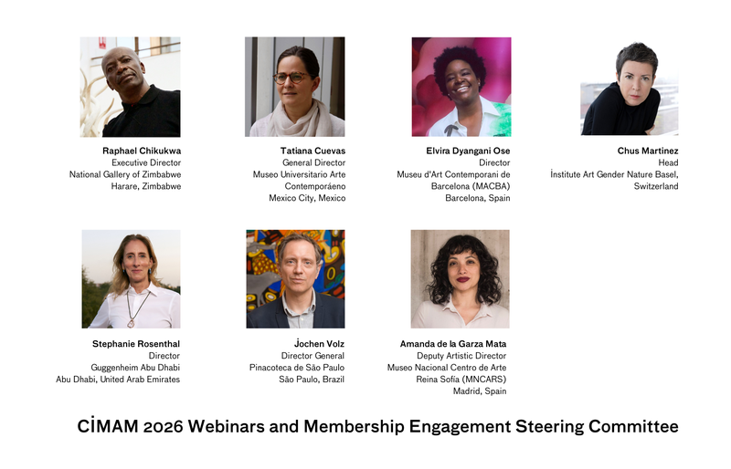 CIMAM 2026 Webinars and Membership Engagement Steering Committee