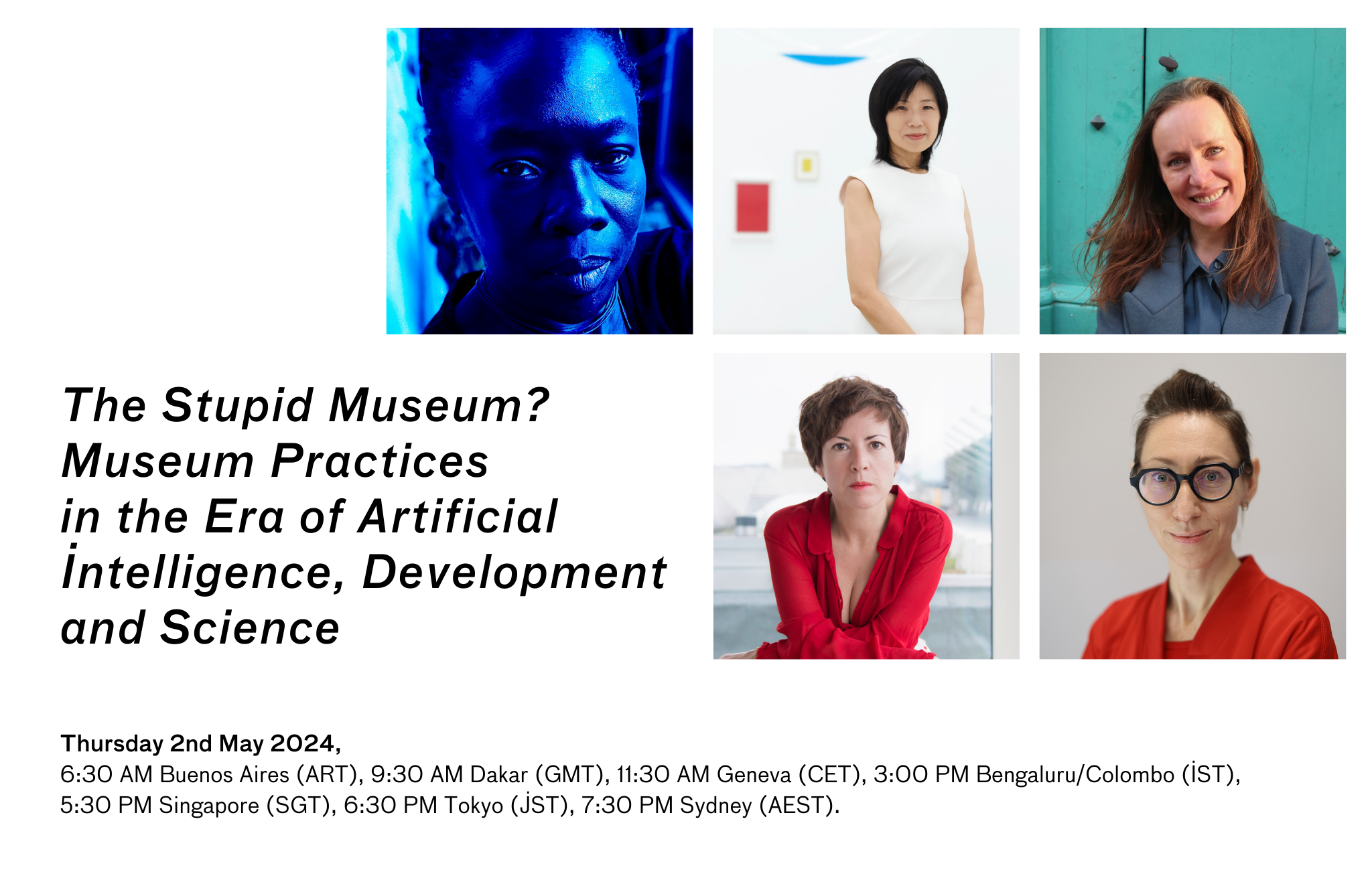 CIMAM Webinar 2 May 2024 - Panelists and Moderators