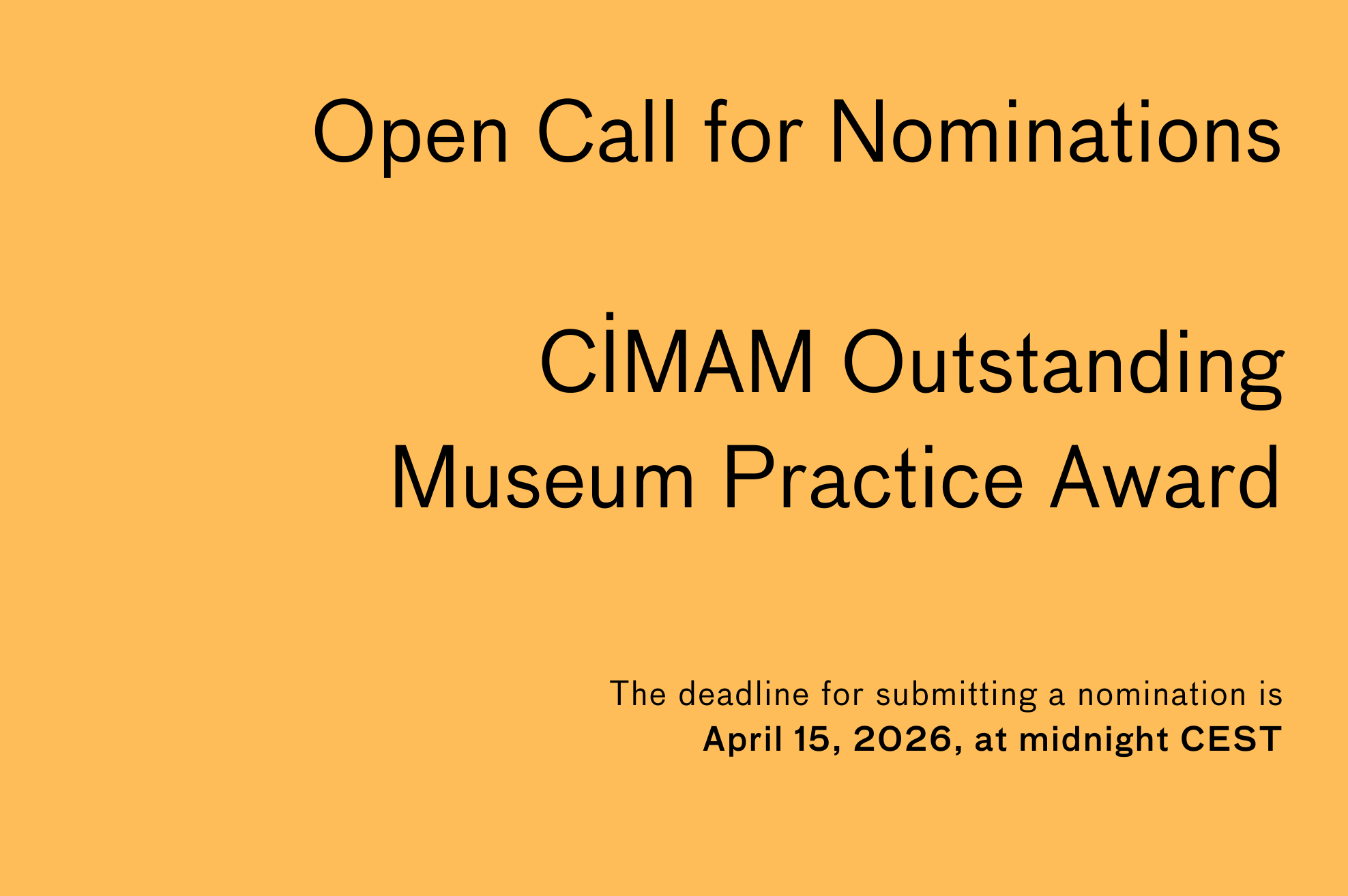 Call for Nominations