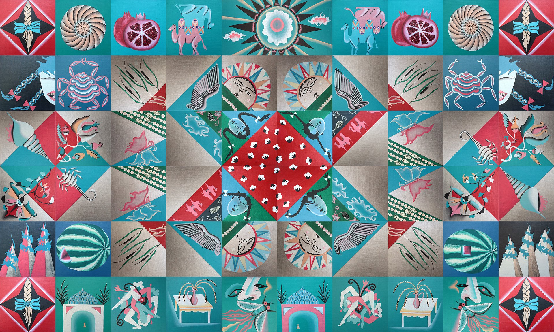 Image 5 - Quilt_Korpe, 2021 by  Aziza Shadenova