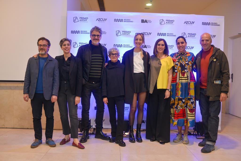 Jurado de la 5ta. edición del Premio Azcuy junto al Ministro de Cultura de GCBA Enrique Avogadro