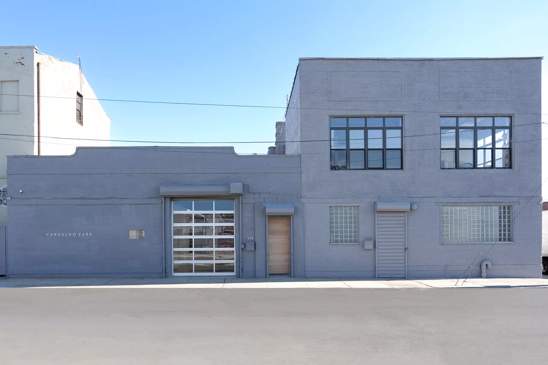 Exterior view of Carvalho Park in Brooklyn. Courtesy of Carvalho Park.