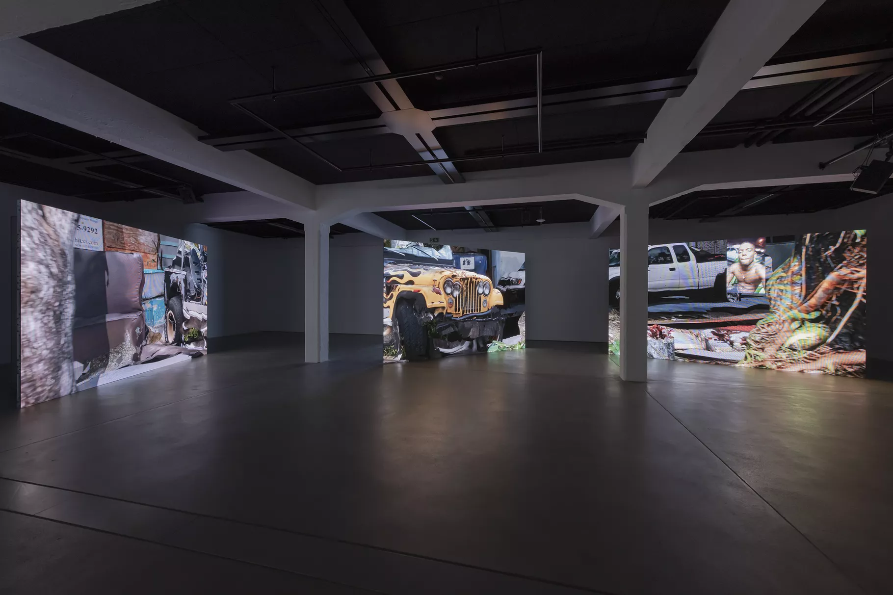 Emmanuel Van der Auwera, installation view of “Seeing is Revealing” at Harlan Levey Projects. Photo by Franz Wamhof.